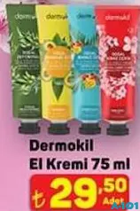 DERMOKİL EL KREMİ 75 ML fiyat ve kampanya bilgisi